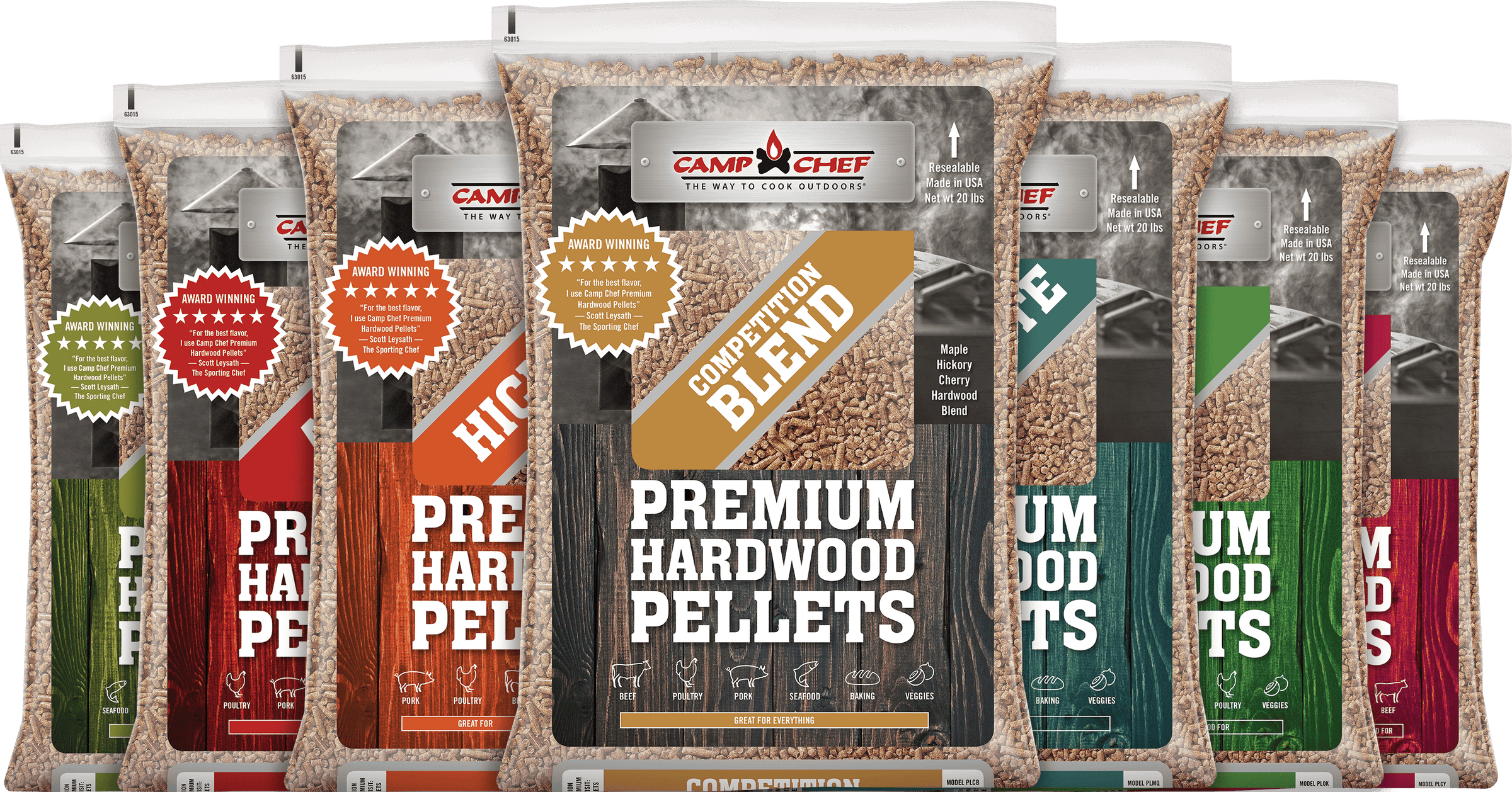 Premium hardwood pellets