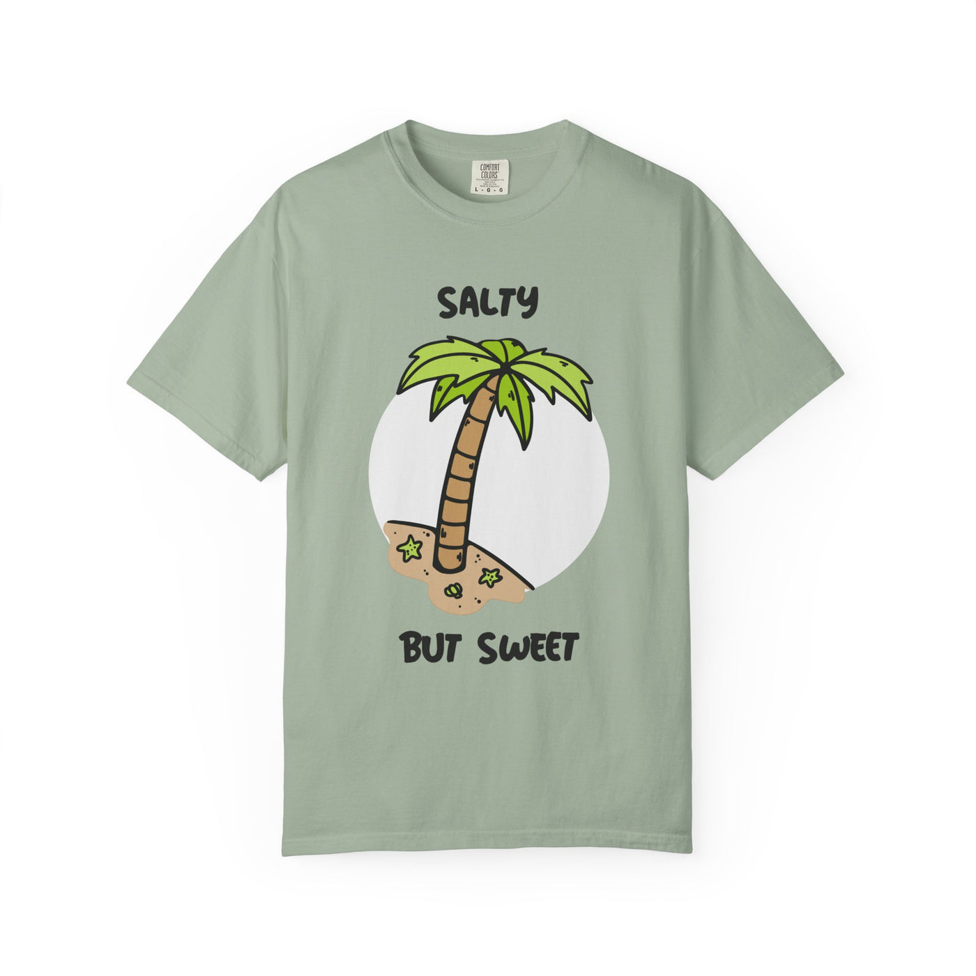 Salty But Sweet T-Shirt, Unisex Garment-Dyed Tee for Beach Lovers, Casual Summer Wear, Gift for Vacation, Ocean Vibes