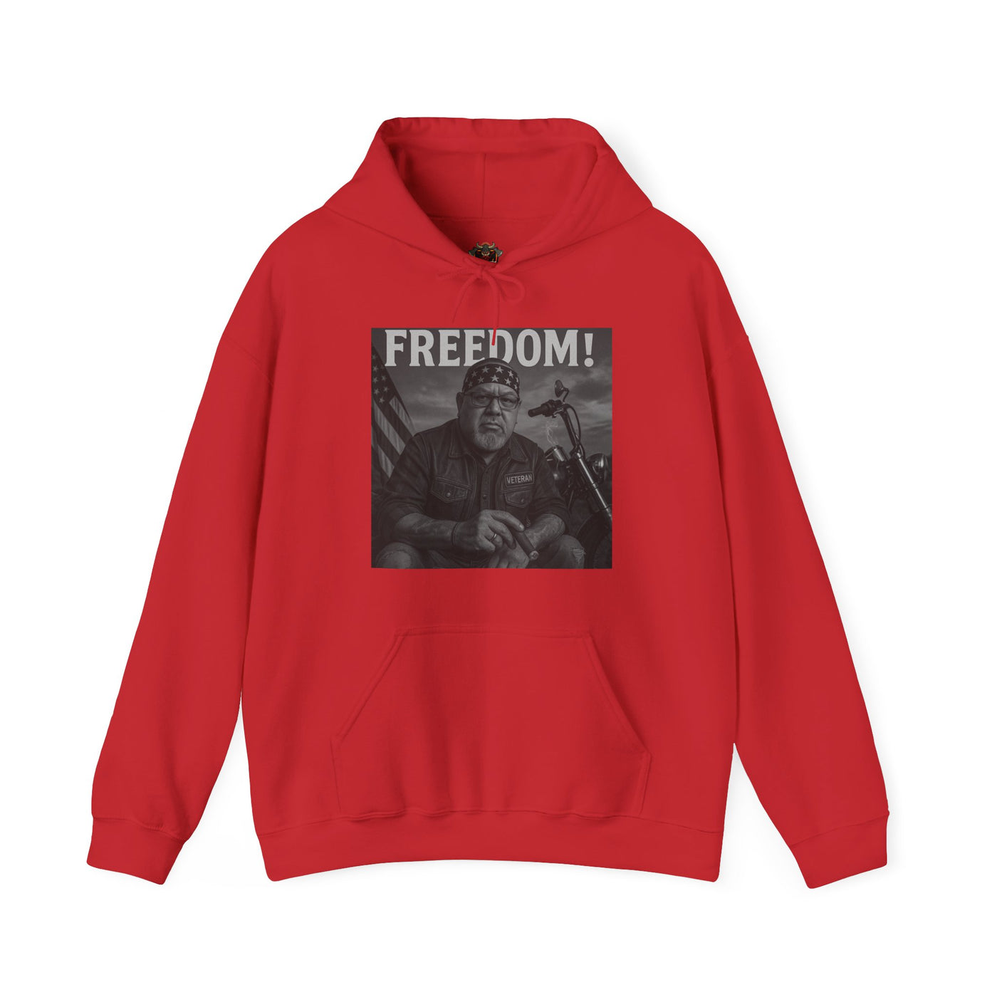 Freedom & Barbeque Unisex Heavy Blend™ Hooded Sweatshirt, Cozy Pullover, Gift for BBQ Lovers, Casual Wear, Freedom Theme, Outdoor Events