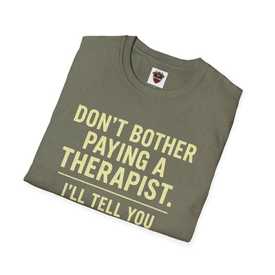 Playful Therapist Quote T-Shirt, Funny Graphic Tee, Gift for Friends, Casual Wear, Humor Apparel, Summer Top