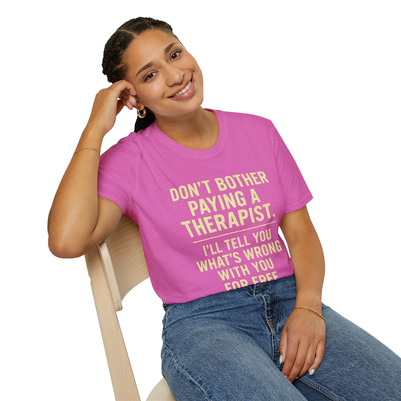Playful Therapist Quote T-Shirt, Funny Graphic Tee, Gift for Friends, Casual Wear, Humor Apparel, Summer Top