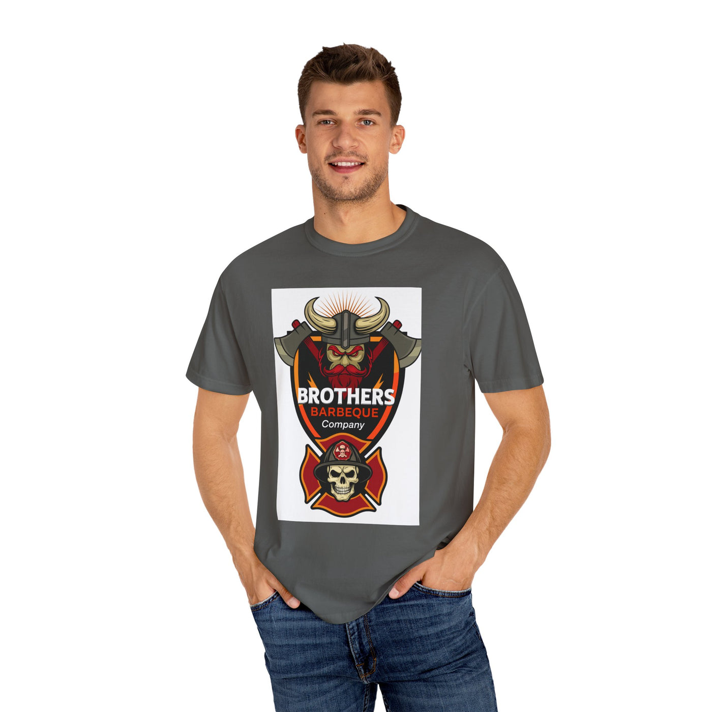 Firefighter Brotherhood T-Shirt | Gift for Firemen, Barbecue Apparel, Mental Health Awareness, Casual Wear, Unique Firefighter Gift