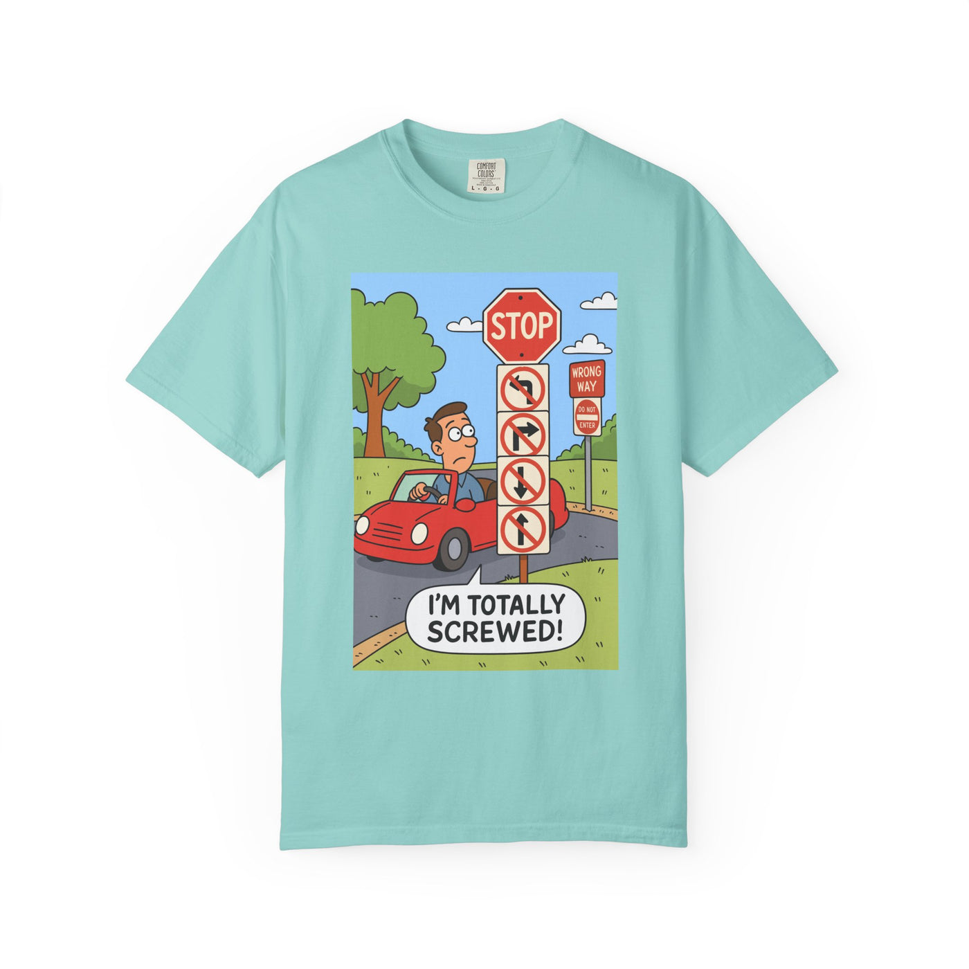 Funny Unisex T-shirt - I'm Totally Screwed, Humorous Tee, Gift for Drivers, Comical Car Shirt, Everyday Wear, Road Trip Apparel