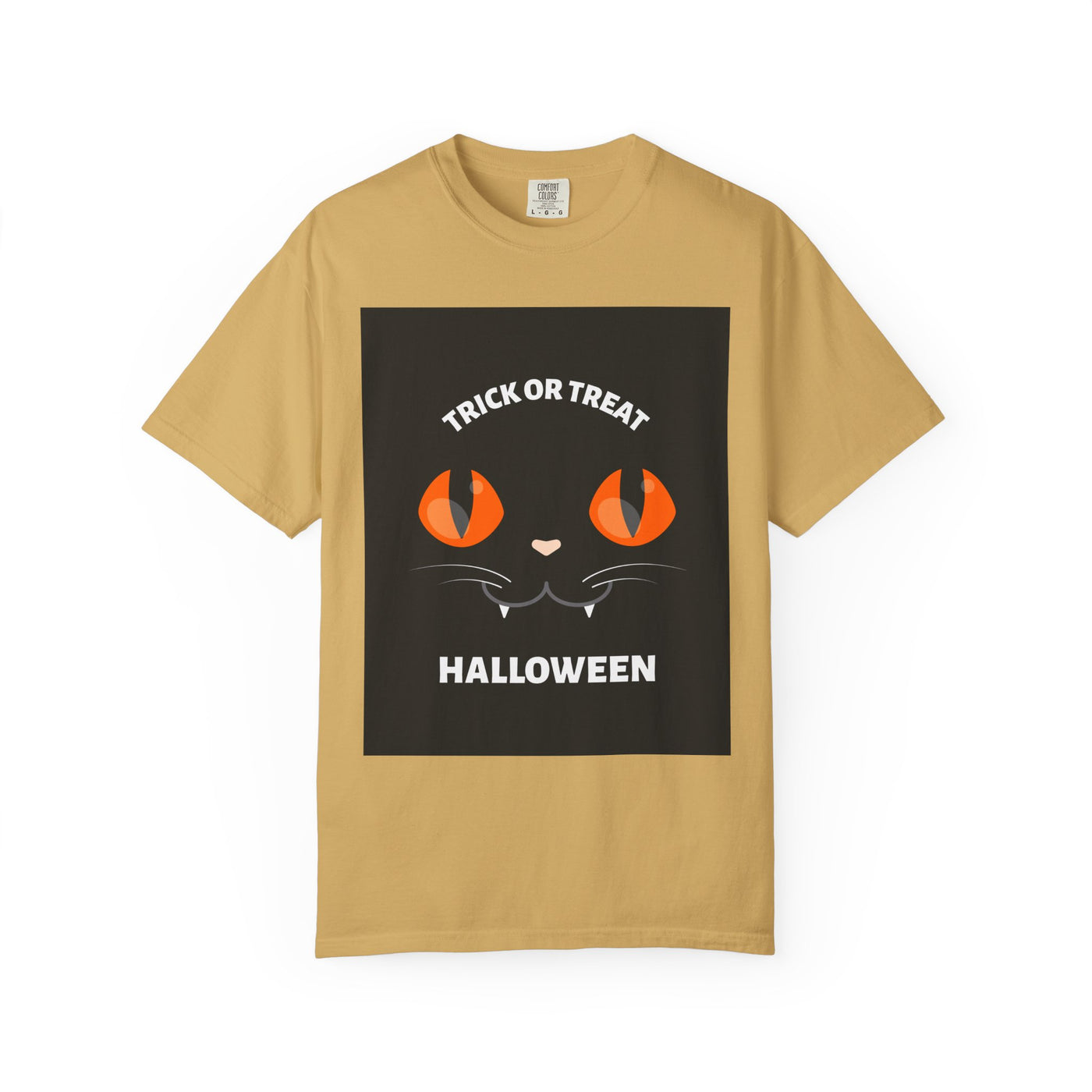 Halloween Cat T-Shirt, Unisex Trick or Treat Tee, Spooky Season Apparel, Cute Halloween Gift, Fall Festival Shirt, Cat Lover T-Shirt
