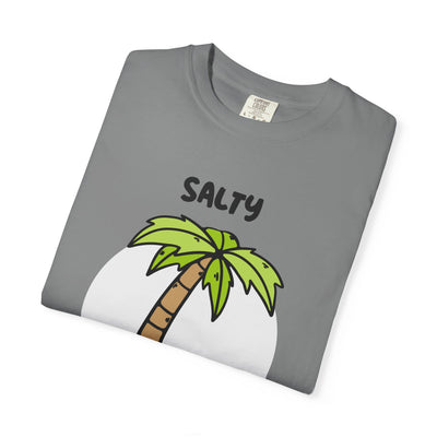Salty But Sweet T-Shirt, Unisex Garment-Dyed Tee for Beach Lovers, Casual Summer Wear, Gift for Vacation, Ocean Vibes