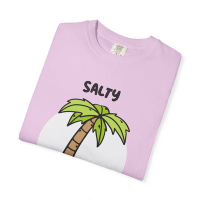 Salty But Sweet T-Shirt, Unisex Garment-Dyed Tee for Beach Lovers, Casual Summer Wear, Gift for Vacation, Ocean Vibes