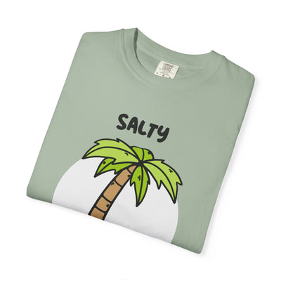 Salty But Sweet T-Shirt, Unisex Garment-Dyed Tee for Beach Lovers, Casual Summer Wear, Gift for Vacation, Ocean Vibes