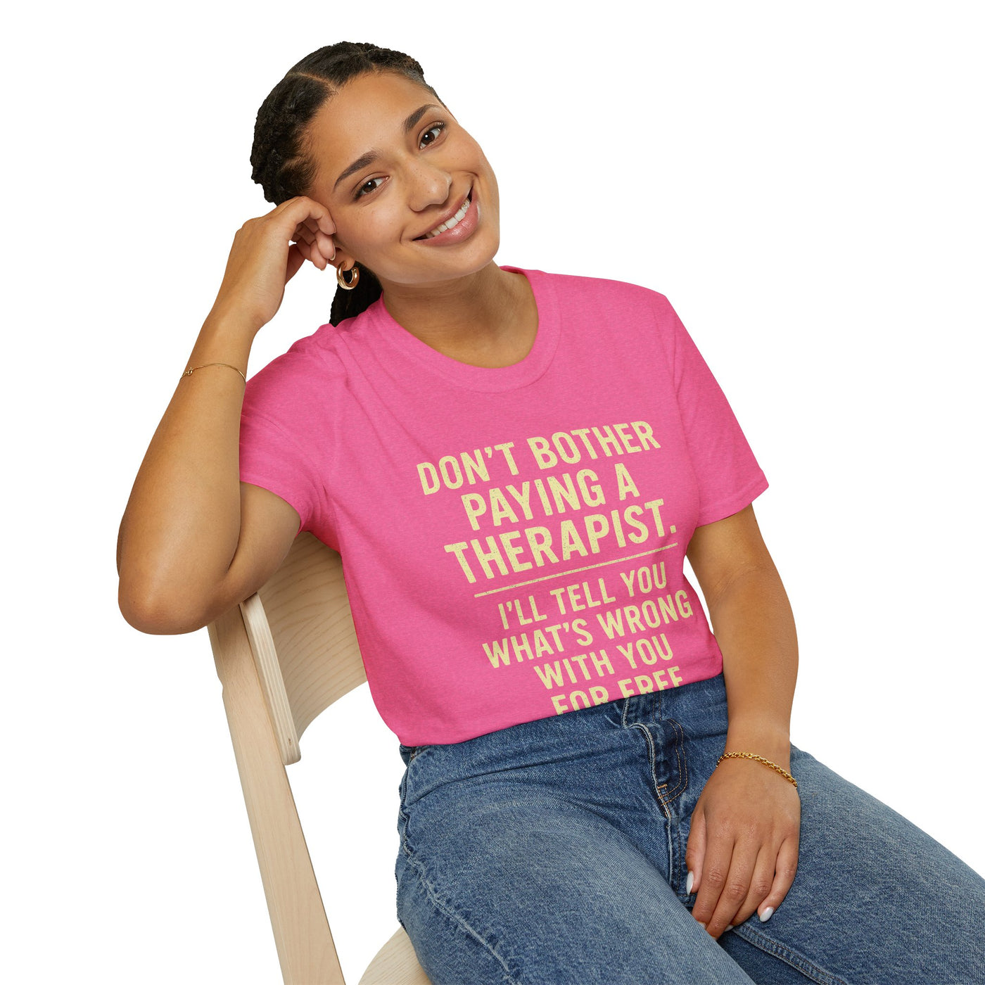 Playful Therapist Quote T-Shirt, Funny Graphic Tee, Gift for Friends, Casual Wear, Humor Apparel, Summer Top
