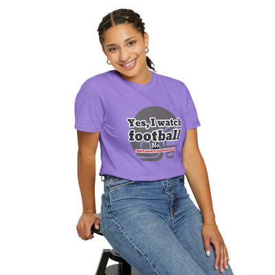 Football Fan T-Shirt, Unisex Casual Tee, Game Day Shirt, Sports Humor Top, Gift for Him or Her