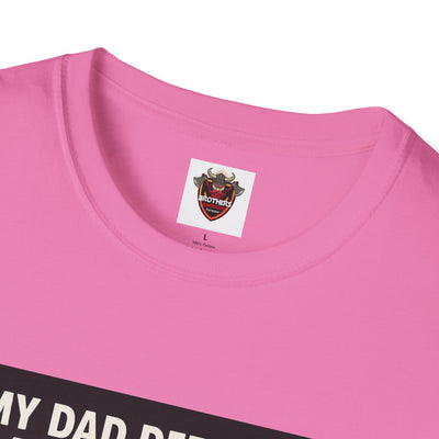 Humorous Dad T-Shirt, Funny Gift for Father's Day, Unisex Softstyle Tee for Dad, Geeky Graphic Tee, Casual Everyday Wear