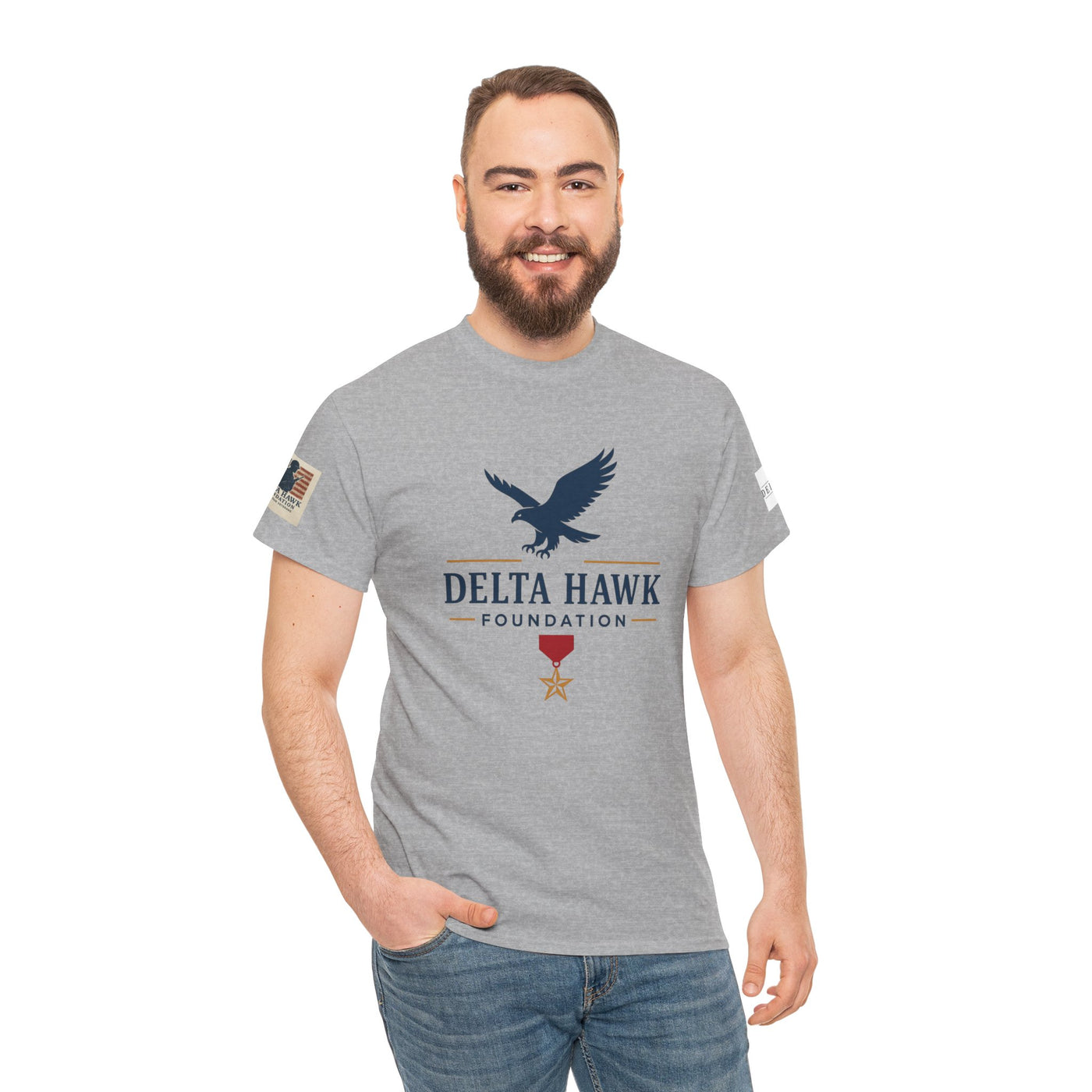 Patriotic Warrior Tee - Delta Hawk Foundation