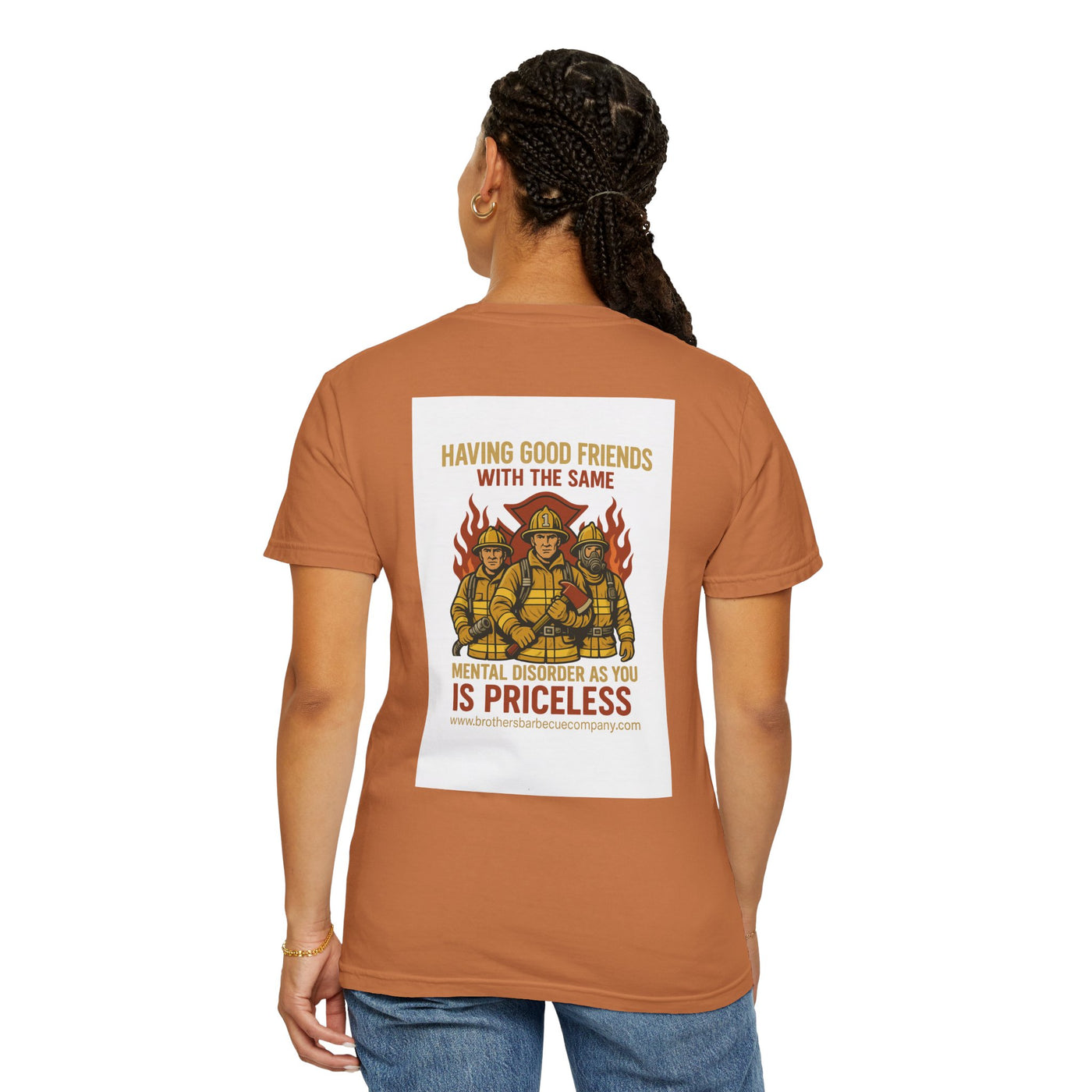 Firefighter Brotherhood T-Shirt | Gift for Firemen, Barbecue Apparel, Mental Health Awareness, Casual Wear, Unique Firefighter Gift