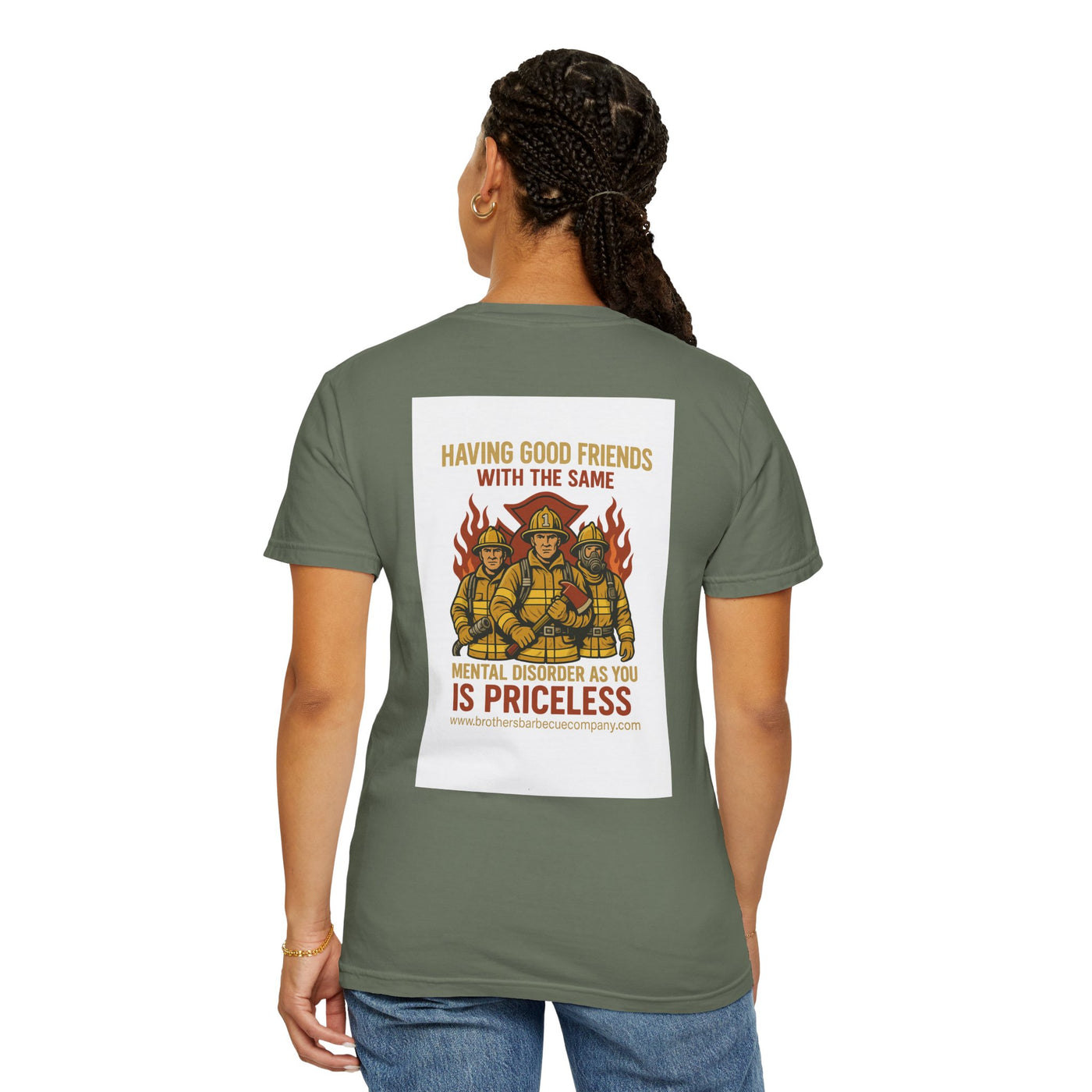 Firefighter Brotherhood T-Shirt | Gift for Firemen, Barbecue Apparel, Mental Health Awareness, Casual Wear, Unique Firefighter Gift