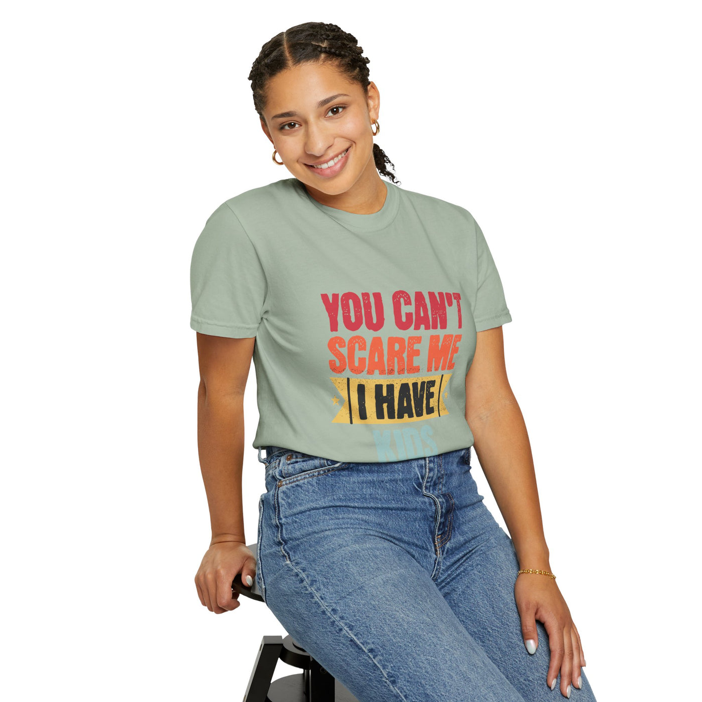 Funny Parent T-Shirt, You Can't Scare Me I Have Kids, Gift for Moms, Dads, Family Reunion, Humor Tee, Birthday Present