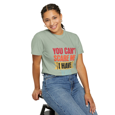 Funny Parent T-Shirt, You Can't Scare Me I Have Kids, Gift for Moms, Dads, Family Reunion, Humor Tee, Birthday Present