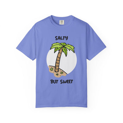 Salty But Sweet T-Shirt, Unisex Garment-Dyed Tee for Beach Lovers, Casual Summer Wear, Gift for Vacation, Ocean Vibes