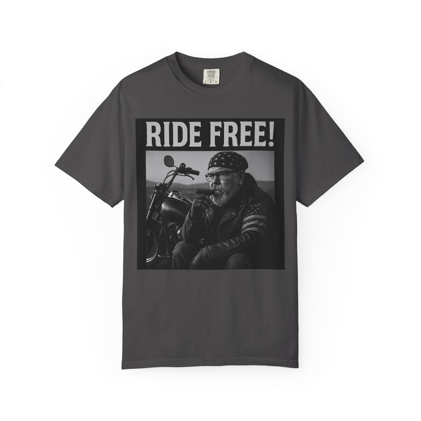 Unisex Motorcycle T-Shirt, Ride Free Tee, Casual Graphic Top, Gifts for Bikers, Brotherhood Apparel, Barbeque Party Shirt