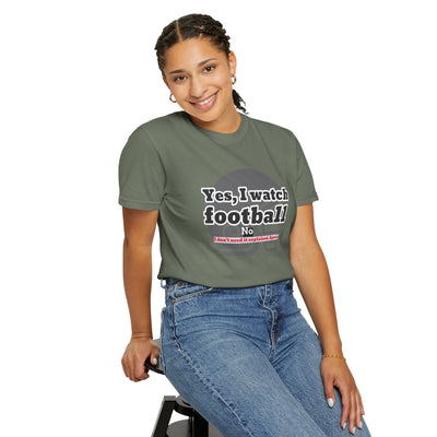 Football Fan T-Shirt, Unisex Casual Tee, Game Day Shirt, Sports Humor Top, Gift for Him or Her