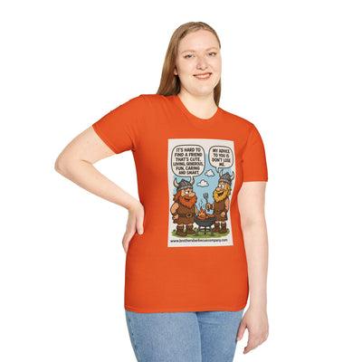 Funny Viking Quote Unisex T-Shirt, Humor Tee, Casual Wear, Gift for Friends, Unique Design, Versatile Style