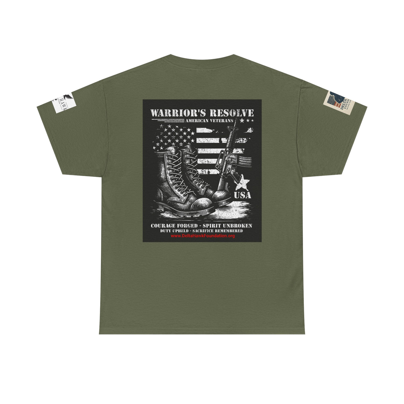 Patriotic Warrior Tee - Delta Hawk Foundation