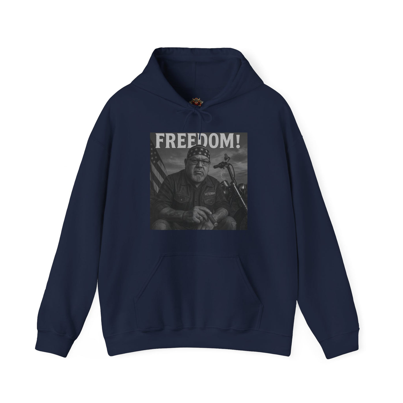 Freedom & Barbeque Unisex Heavy Blend™ Hooded Sweatshirt, Cozy Pullover, Gift for BBQ Lovers, Casual Wear, Freedom Theme, Outdoor Events