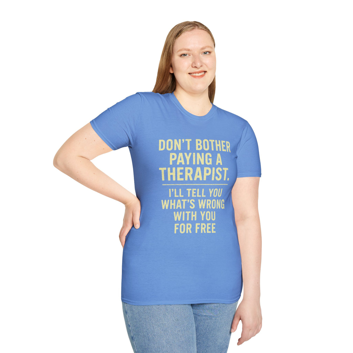 Playful Therapist Quote T-Shirt, Funny Graphic Tee, Gift for Friends, Casual Wear, Humor Apparel, Summer Top