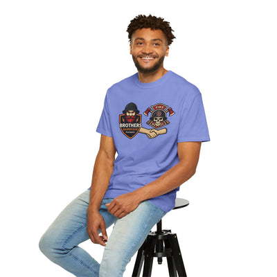 Brotherhood BBQ Humor T-Shirt, Unisex Casual Tee, Firefighter Appreciation, Friendship Gift, BBQ Lovers Shirt, Unique Graphic Tee