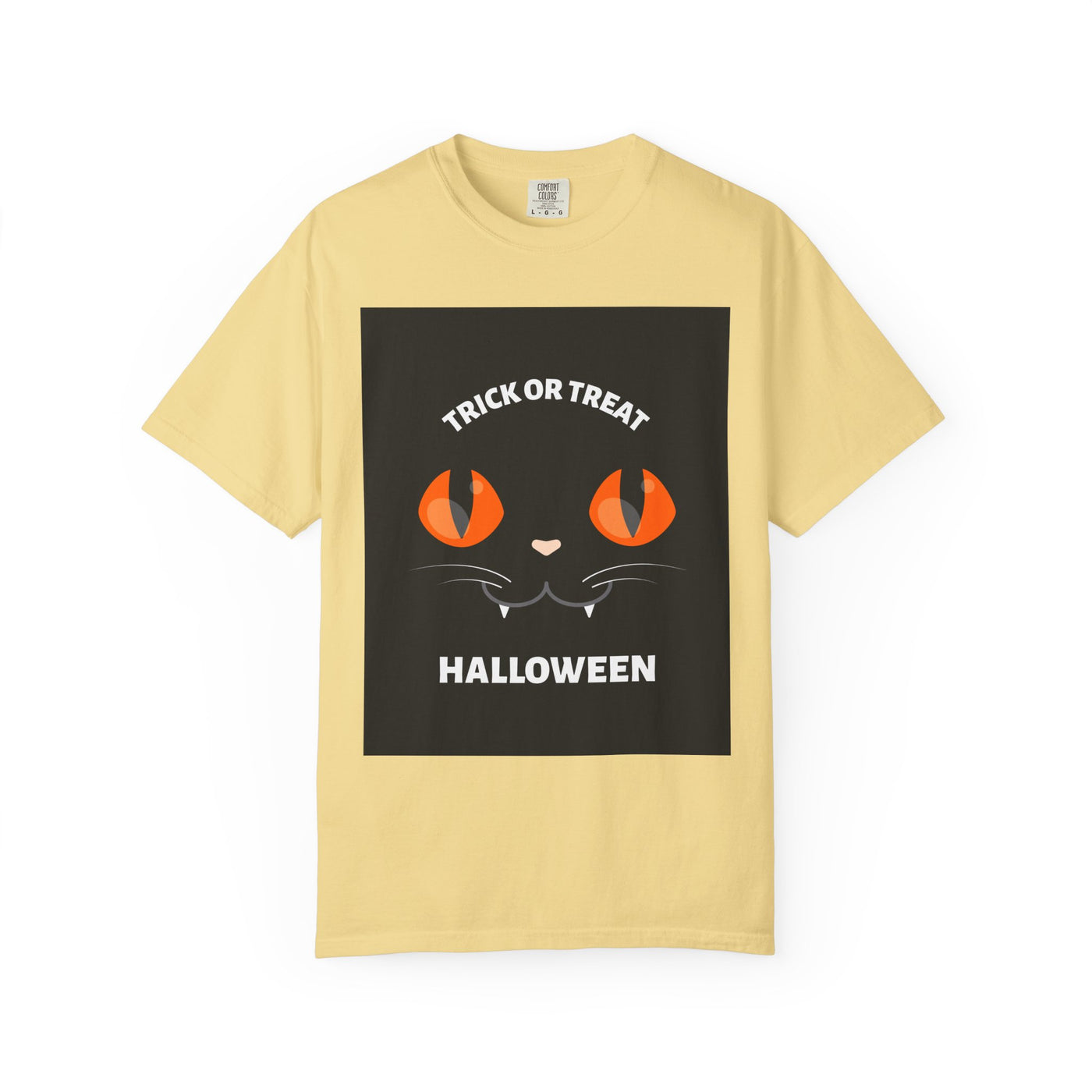 Halloween Cat T-Shirt, Unisex Trick or Treat Tee, Spooky Season Apparel, Cute Halloween Gift, Fall Festival Shirt, Cat Lover T-Shirt