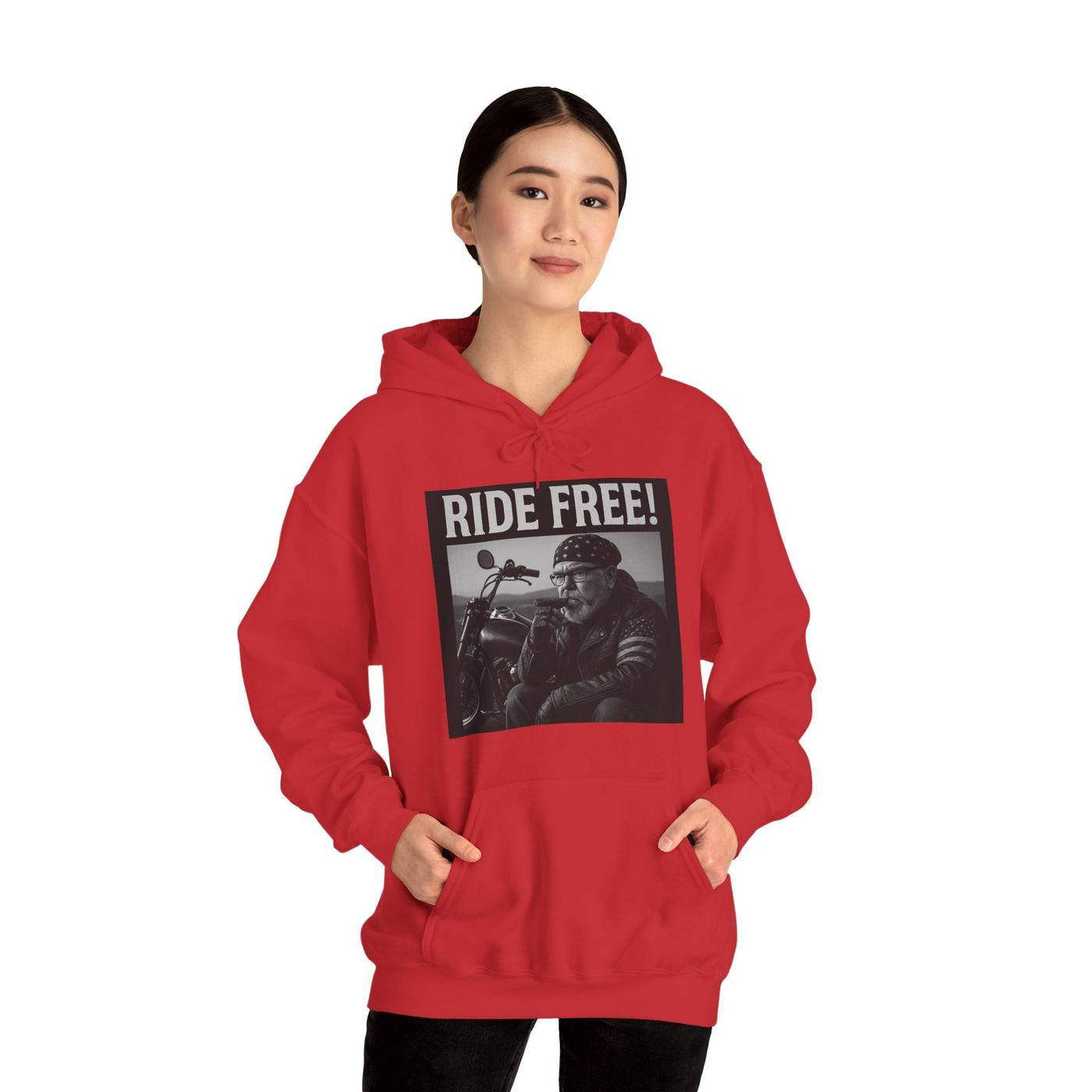 Ride Free! Unisex Heavy Blend Hooded Sweatshirt - Biker Style Hoodie, Motorcycle Apparel, Gift for Motorcycle Enthusiasts, Perfect for [...]