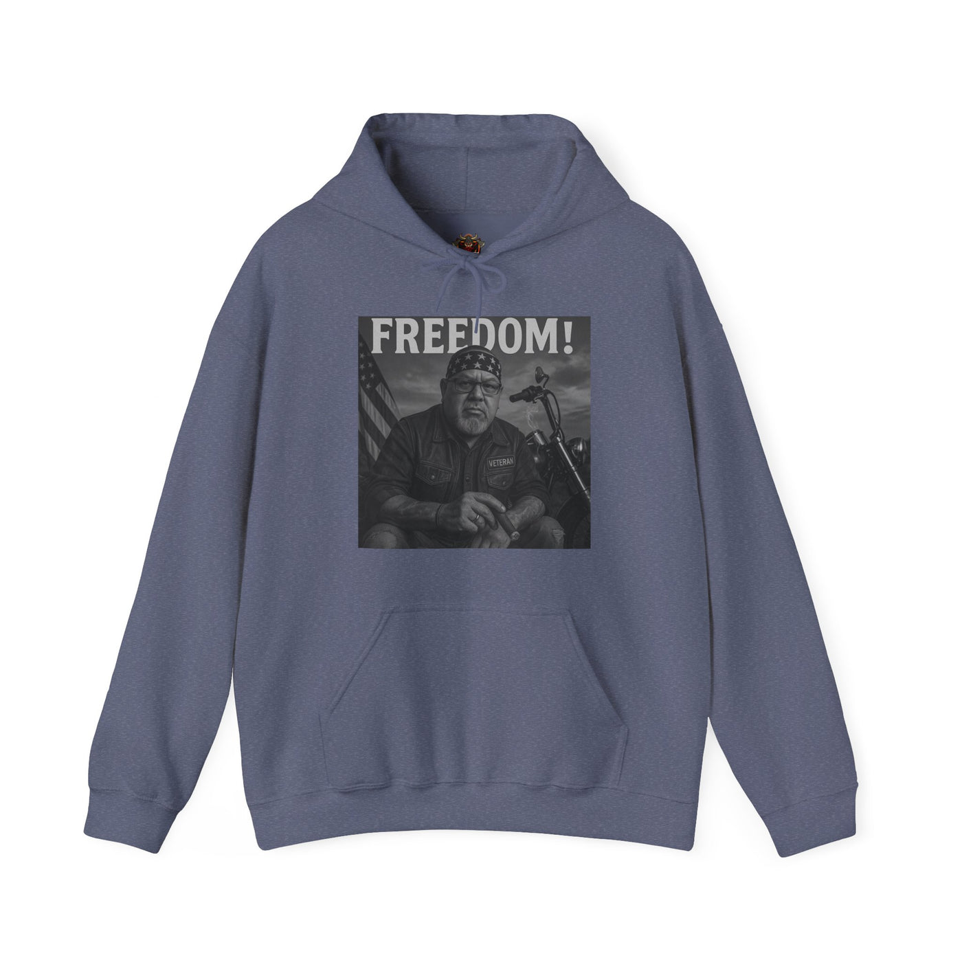 Freedom & Barbeque Unisex Heavy Blend™ Hooded Sweatshirt, Cozy Pullover, Gift for BBQ Lovers, Casual Wear, Freedom Theme, Outdoor Events
