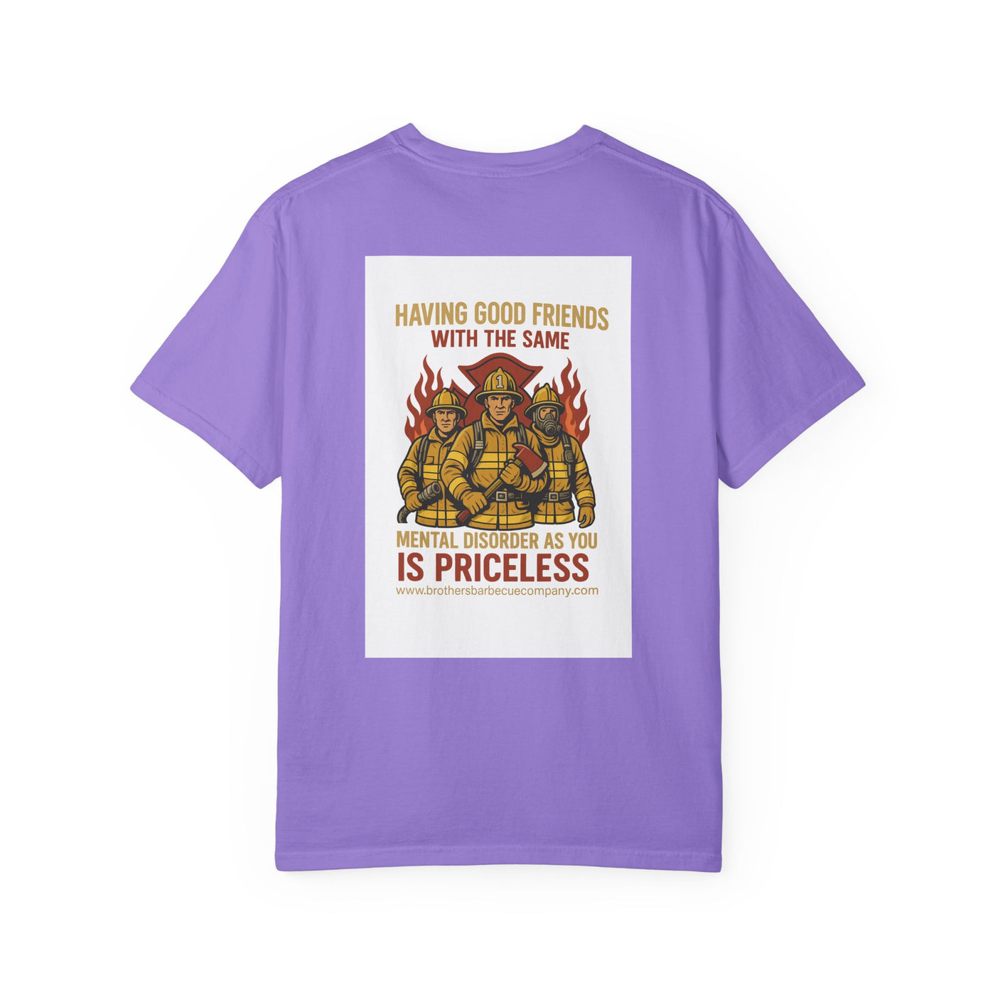 Firefighter Brotherhood T-Shirt | Gift for Firemen, Barbecue Apparel, Mental Health Awareness, Casual Wear, Unique Firefighter Gift