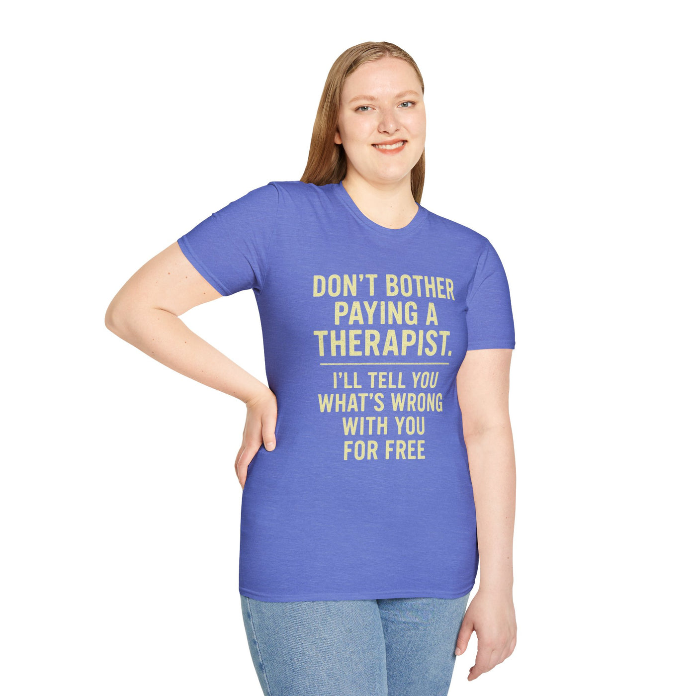 Playful Therapist Quote T-Shirt, Funny Graphic Tee, Gift for Friends, Casual Wear, Humor Apparel, Summer Top