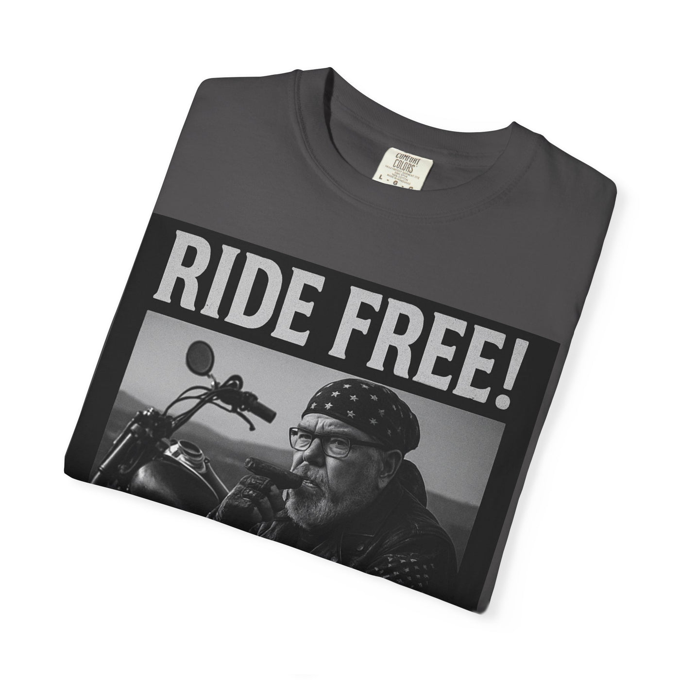 Unisex Motorcycle T-Shirt, Ride Free Tee, Casual Graphic Top, Gifts for Bikers, Brotherhood Apparel, Barbeque Party Shirt