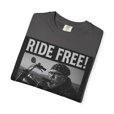 Unisex Motorcycle T-Shirt, Ride Free Tee, Casual Graphic Top, Gifts for Bikers, Brotherhood Apparel, Barbeque Party Shirt