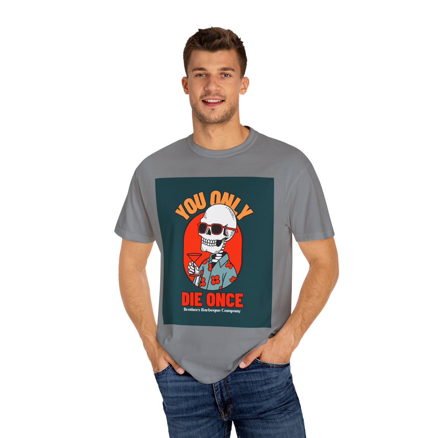 Stylish Unisex T-Shirt - "You Only Die Once" Graphic Tee for Parties, Casual Outings, Gifts, Celebrations, and Everyday Wear