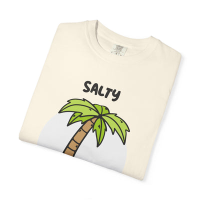 Salty But Sweet T-Shirt, Unisex Garment-Dyed Tee for Beach Lovers, Casual Summer Wear, Gift for Vacation, Ocean Vibes