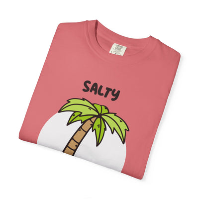 Salty But Sweet T-Shirt, Unisex Garment-Dyed Tee for Beach Lovers, Casual Summer Wear, Gift for Vacation, Ocean Vibes