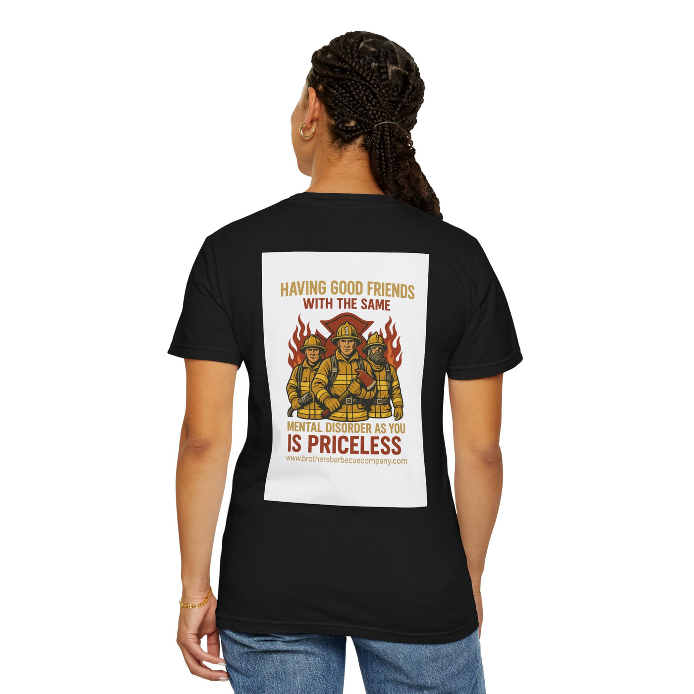 Firefighter Brotherhood T-Shirt | Gift for Firemen, Barbecue Apparel, Mental Health Awareness, Casual Wear, Unique Firefighter Gift