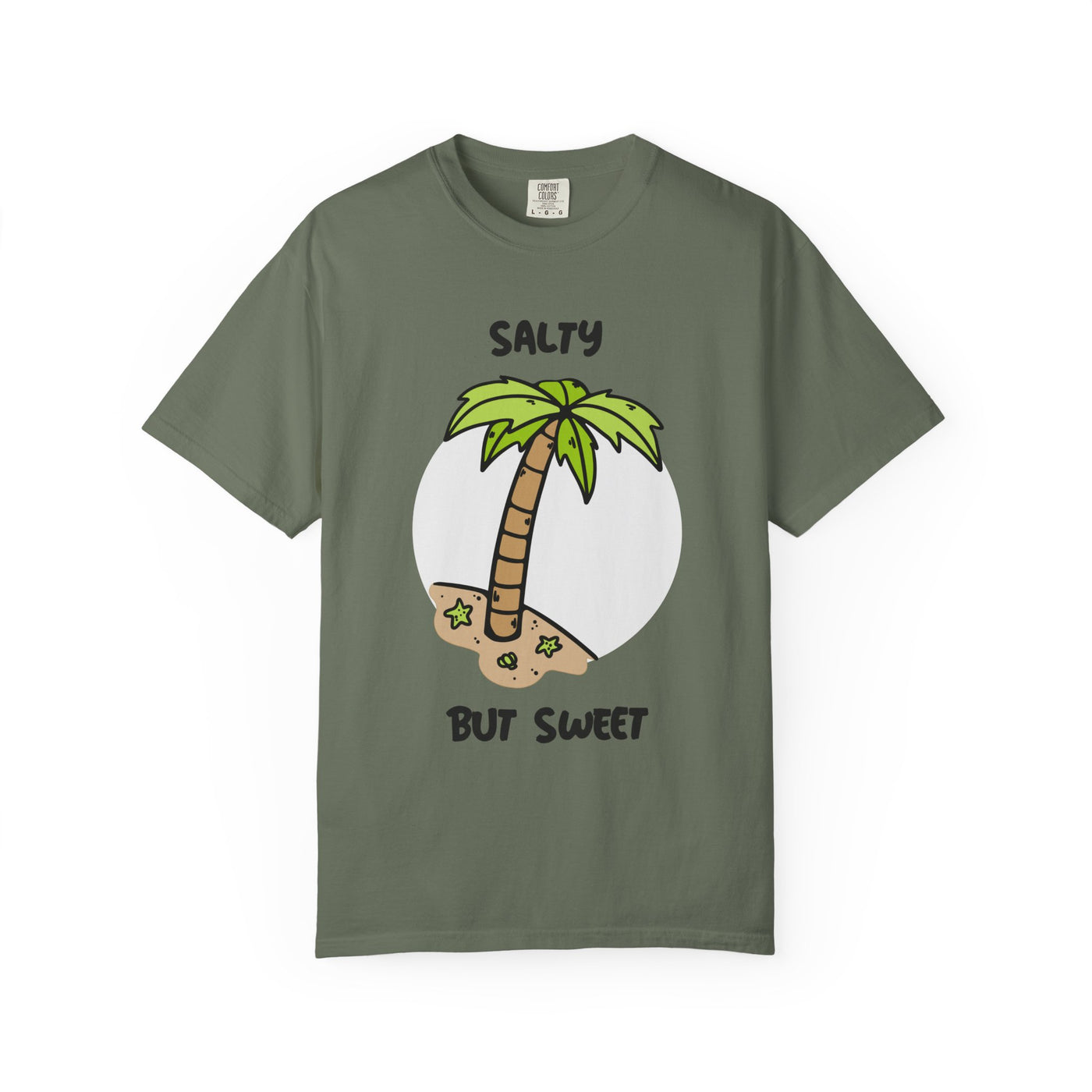 Salty But Sweet T-Shirt, Unisex Garment-Dyed Tee for Beach Lovers, Casual Summer Wear, Gift for Vacation, Ocean Vibes