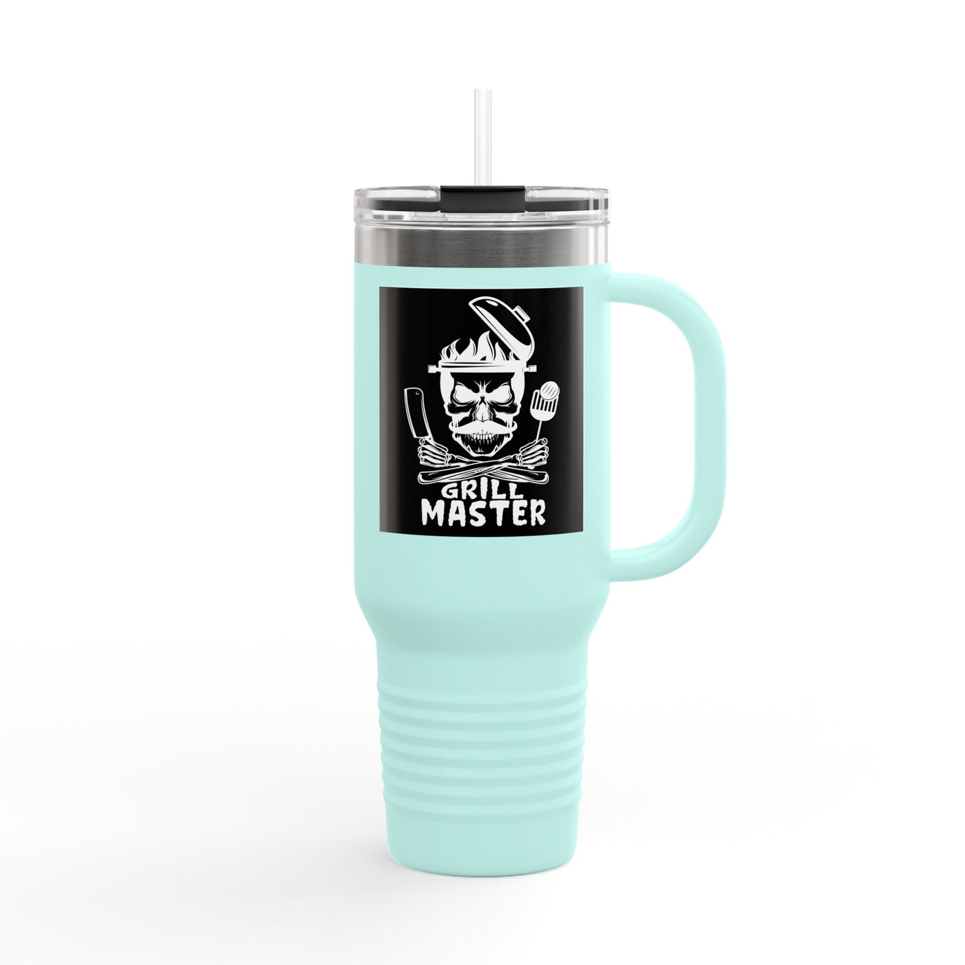 Grill Master Insulated Travel Mug, 40oz | Perfect Gift for BBQ Lovers, Outdoor Adventures, Summer Parties, Father's Day Gift, Road Trips