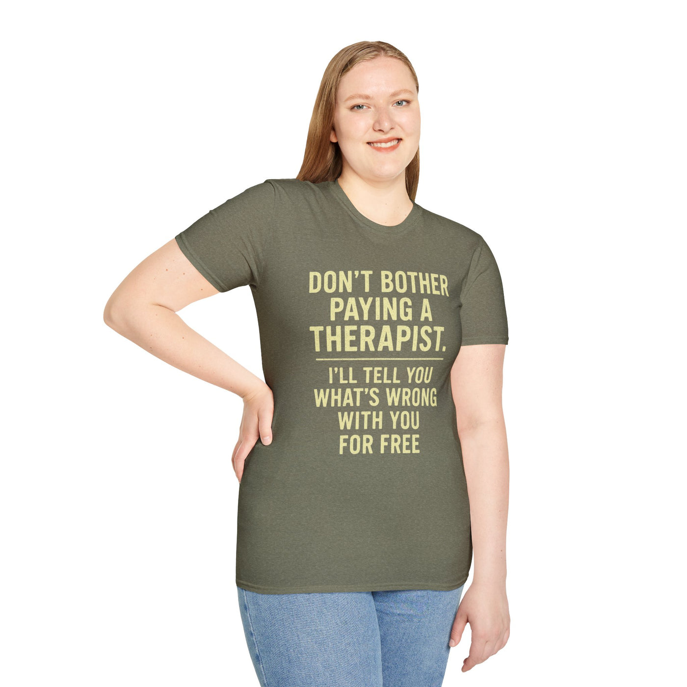 Playful Therapist Quote T-Shirt, Funny Graphic Tee, Gift for Friends, Casual Wear, Humor Apparel, Summer Top