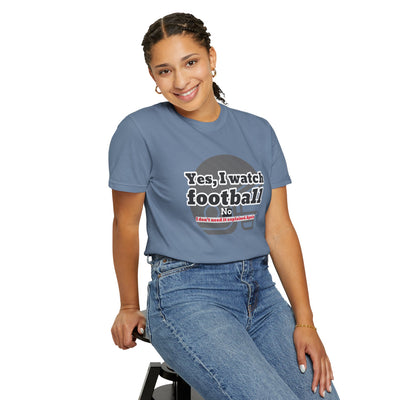 Football Fan T-Shirt, Unisex Casual Tee, Game Day Shirt, Sports Humor Top, Gift for Him or Her