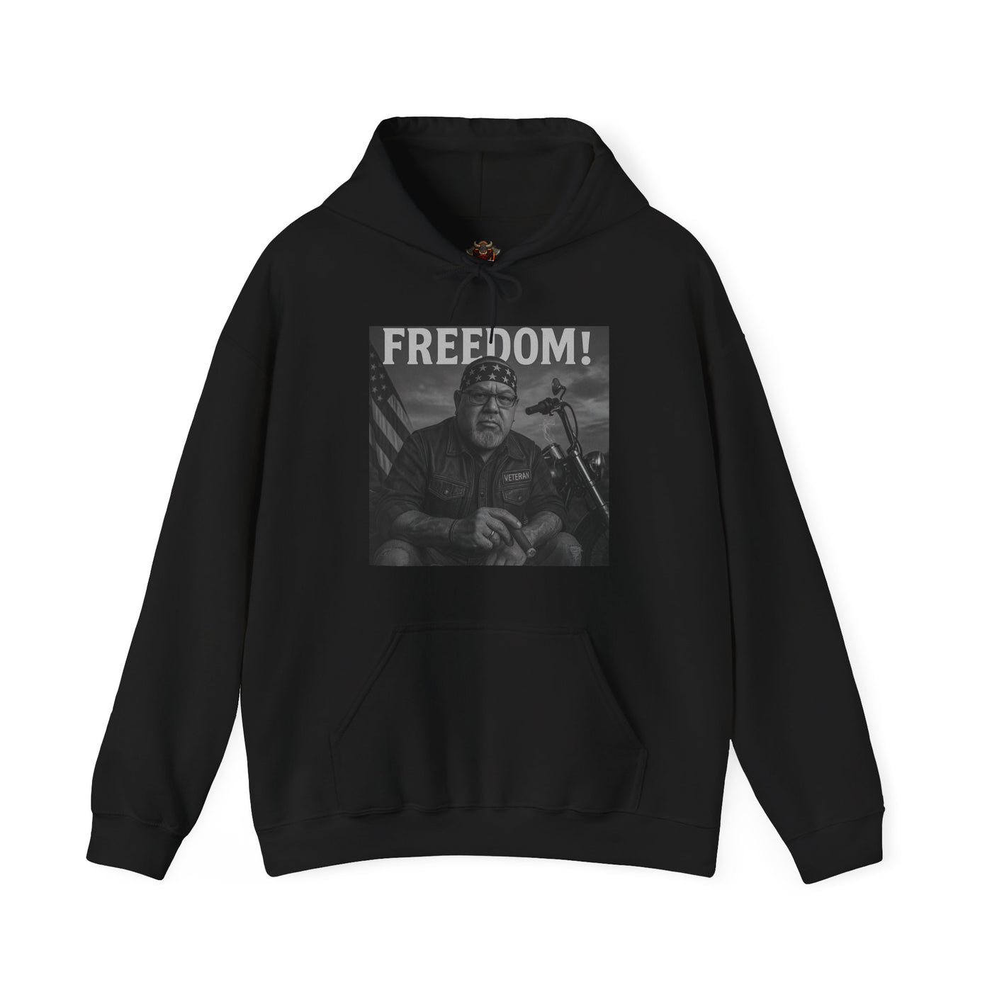 Freedom & Barbeque Unisex Heavy Blend™ Hooded Sweatshirt, Cozy Pullover, Gift for BBQ Lovers, Casual Wear, Freedom Theme, Outdoor Events