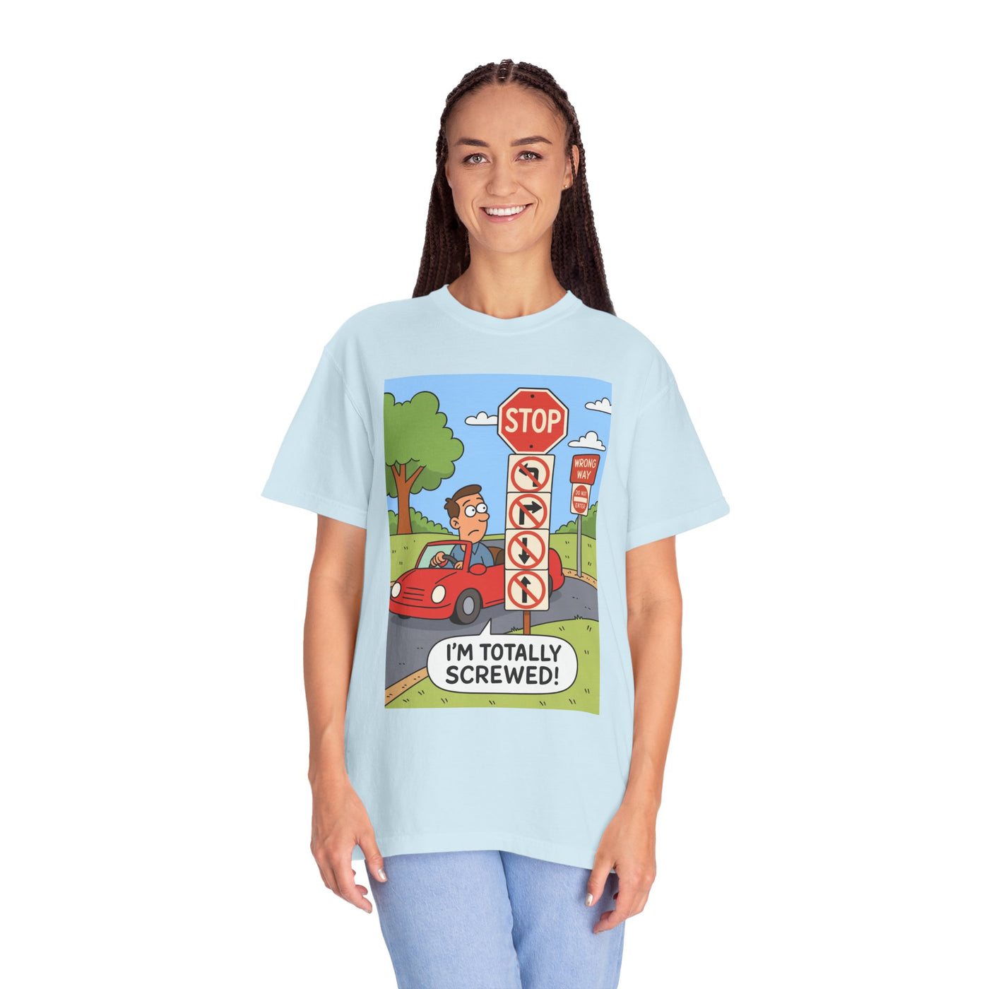 Funny Unisex T-shirt - I'm Totally Screwed, Humorous Tee, Gift for Drivers, Comical Car Shirt, Everyday Wear, Road Trip Apparel