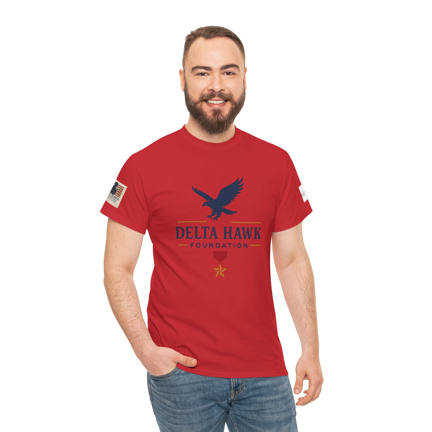 Patriotic Warrior Tee - Delta Hawk Foundation
