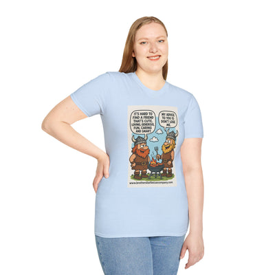 Funny Viking Quote Unisex T-Shirt, Humor Tee, Casual Wear, Gift for Friends, Unique Design, Versatile Style