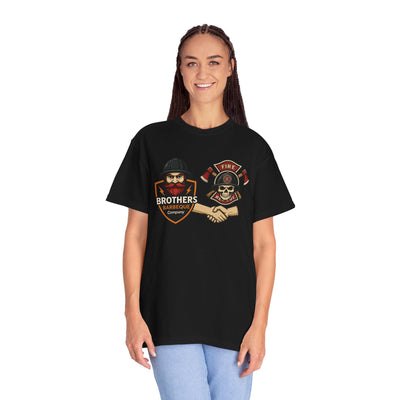Brotherhood BBQ Humor T-Shirt, Unisex Casual Tee, Firefighter Appreciation, Friendship Gift, BBQ Lovers Shirt, Unique Graphic Tee