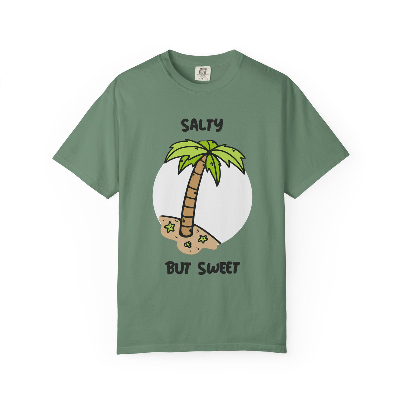 Salty But Sweet T-Shirt, Unisex Garment-Dyed Tee for Beach Lovers, Casual Summer Wear, Gift for Vacation, Ocean Vibes