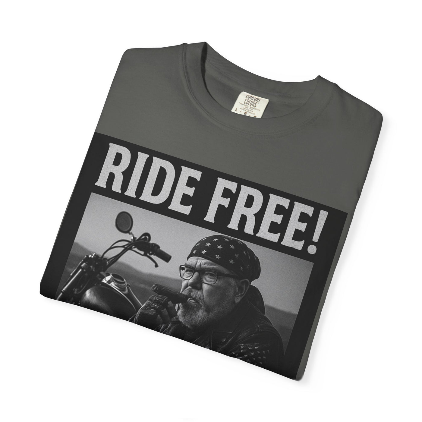 Unisex Motorcycle T-Shirt, Ride Free Tee, Casual Graphic Top, Gifts for Bikers, Brotherhood Apparel, Barbeque Party Shirt