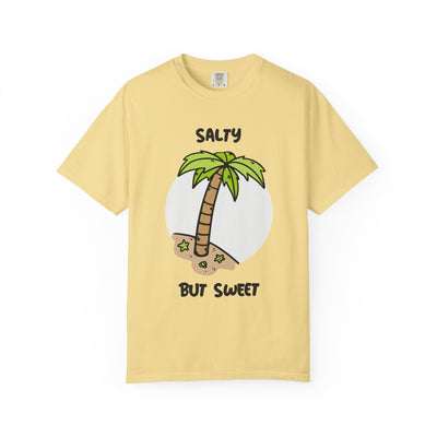 Salty But Sweet T-Shirt, Unisex Garment-Dyed Tee for Beach Lovers, Casual Summer Wear, Gift for Vacation, Ocean Vibes